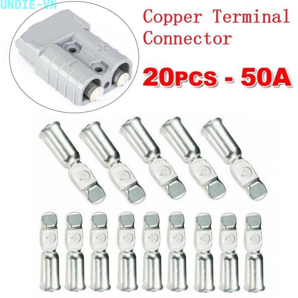 UNDIE❤️20x 50Amp Copper Terminals Connector 50a For-Anderson Style Plugs-Contacts