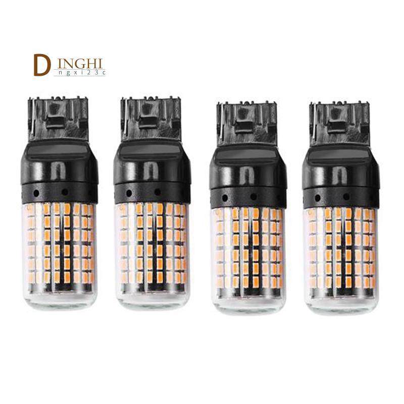 4 Siêu Sáng Canbus T20 7440 W21W Wy21W 144-Smd Đèn Ngược Bật Tín Hiệu Lỗi Miễn Phí T20 7440 Ánh Sáng