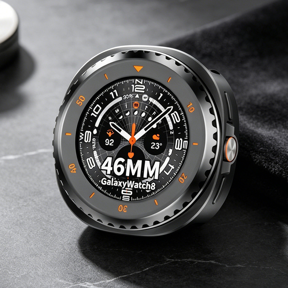 Vỏ hợp kim kim loại + PC cho Samsung Galaxy Watch 8 Classic 46mm Vỏ bảo vệ cho GALAXY Watch 8 Vỏ đồn