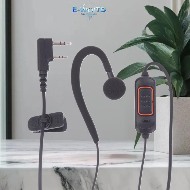 E-WOITD 1 Cái Phụ Kiện Đài Phát Thanh Hai Chiều Tai Nghe Micearphone Cho BaoFeng 888S 5R UV-5R UV-5R