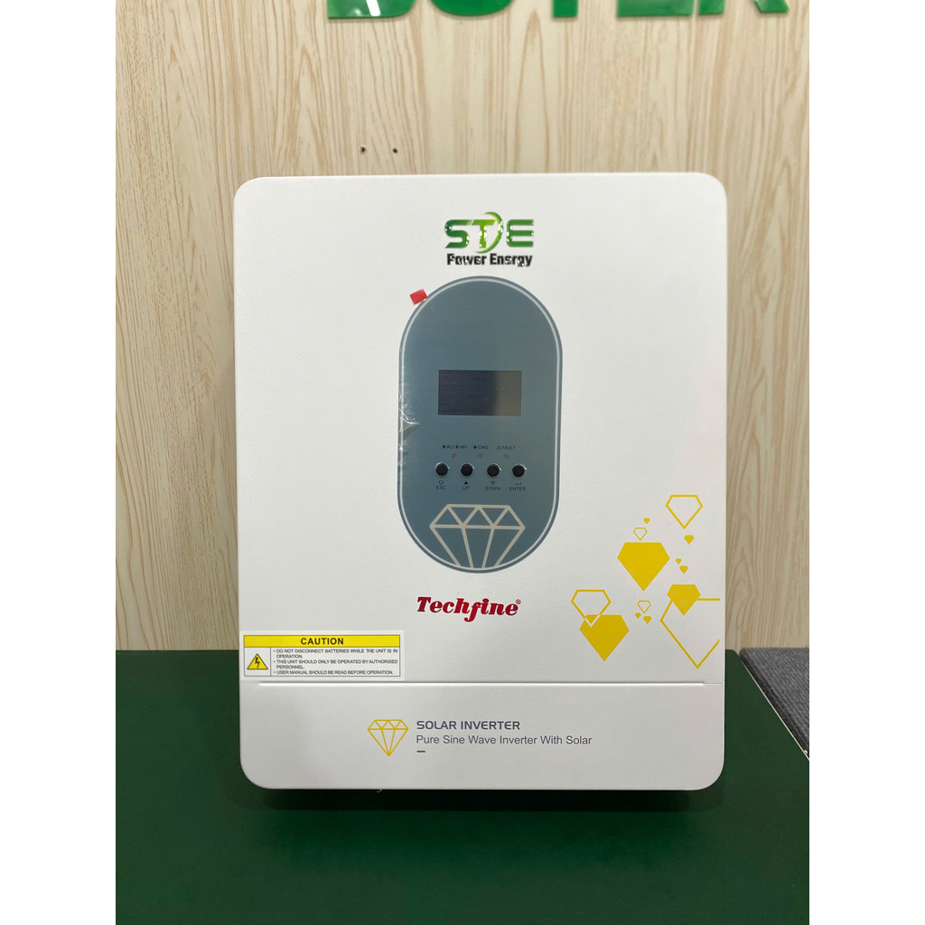 Biến tần Inverter Techfine 12V-2000VA  Hybrid Solar -220VAC-30VDC-500VDC-mã STE-2-GD2012EMH Soyer Te