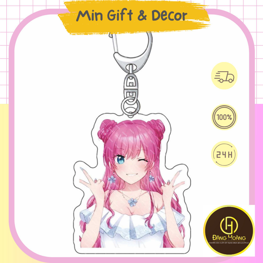 Móc khoá Mica Akari Watanabe Jiro Yakuin - Móc Chìa Khóa Anime Akari WatanabeJiroYakuin thiết kế the