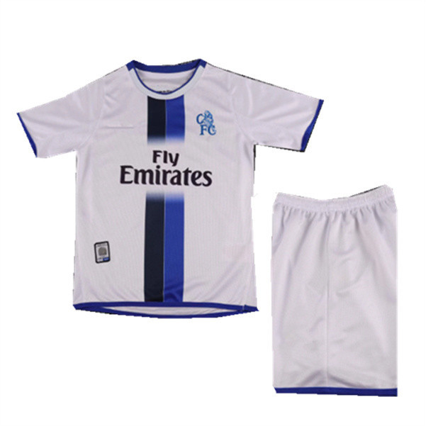 Bộ Đồng Phục Bóng Đá Trẻ Em Chelsea Retro Sân Khách Size 16-28
