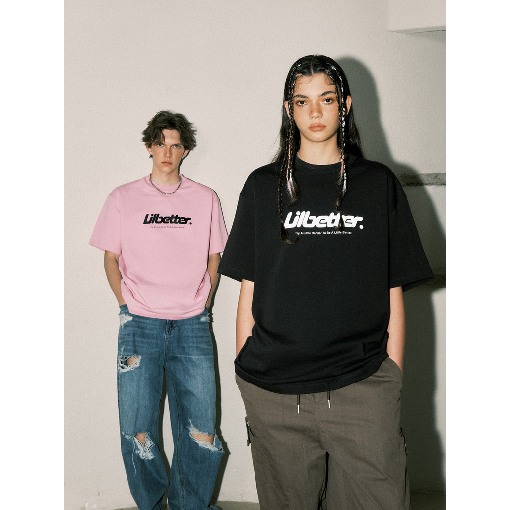 Ao Thun Tay Ngan Nam Nu Mua He, Logo Chu Cai, Chat Lieu 235g Cotton Sang Trong