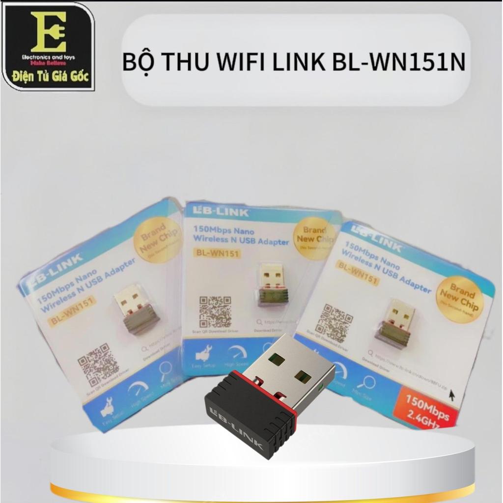 Usb wifi, usb thu wifi LBlink 151 nano, Thu sóng wifi tốc độ cao 150Mbps cho máy tính PC, laptop