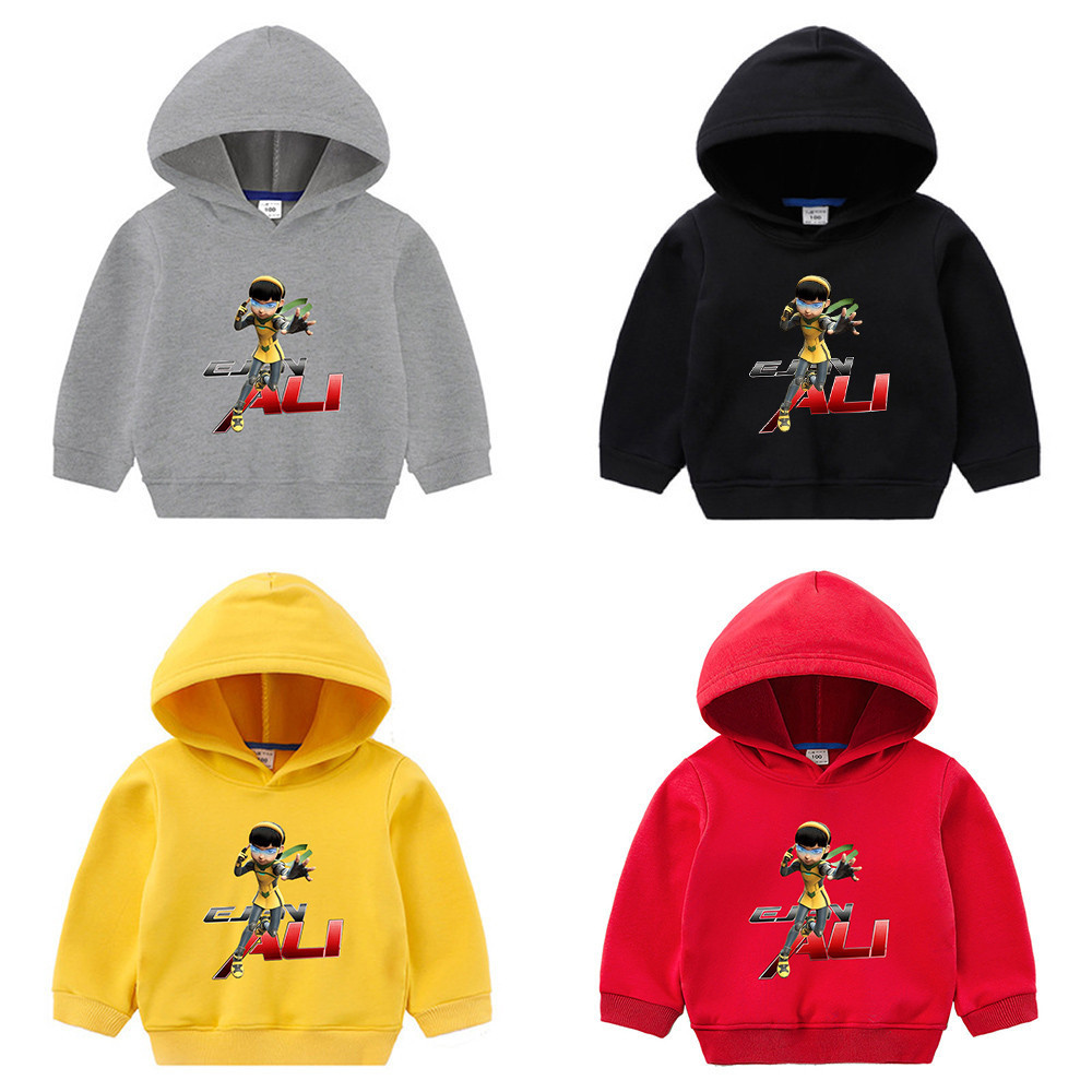 Gll Ejen Alicia Movie 2 Render Áo Hoodie trẻ em Đơn giản hoạt hình giản dị Áo khoác bé trai và bé gá