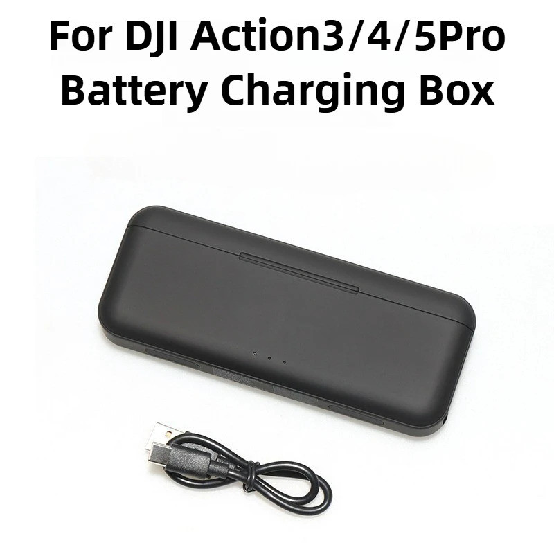 Dành Cho DJI Osmo Action 5 Pro Camera Pin Sạc Nhanh Ba Pin Lưu Trữ Cho DJI Action 5 4 3 Camera Pin S