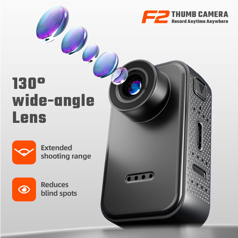 Máy ảnh ngón tay cái Mini mới Lavalier Pet Góc nhìn đầu tiên Camera thể thao Camera ngoài trời