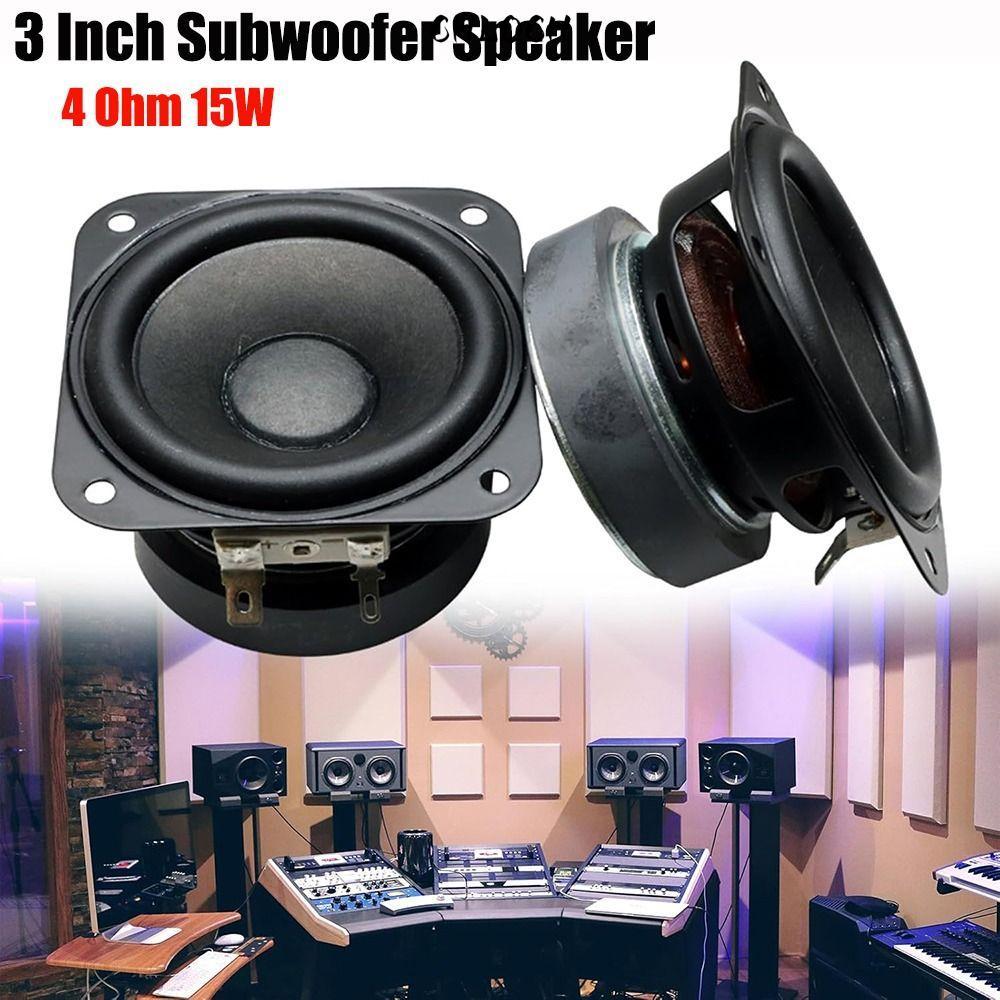 Loa trầm vuông CHLOCH Bass, Loa siêu trầm 2 inch 3 inch 4 Ohm 15W, Loa nắp lồi Âm thanh Loa kệ sách 