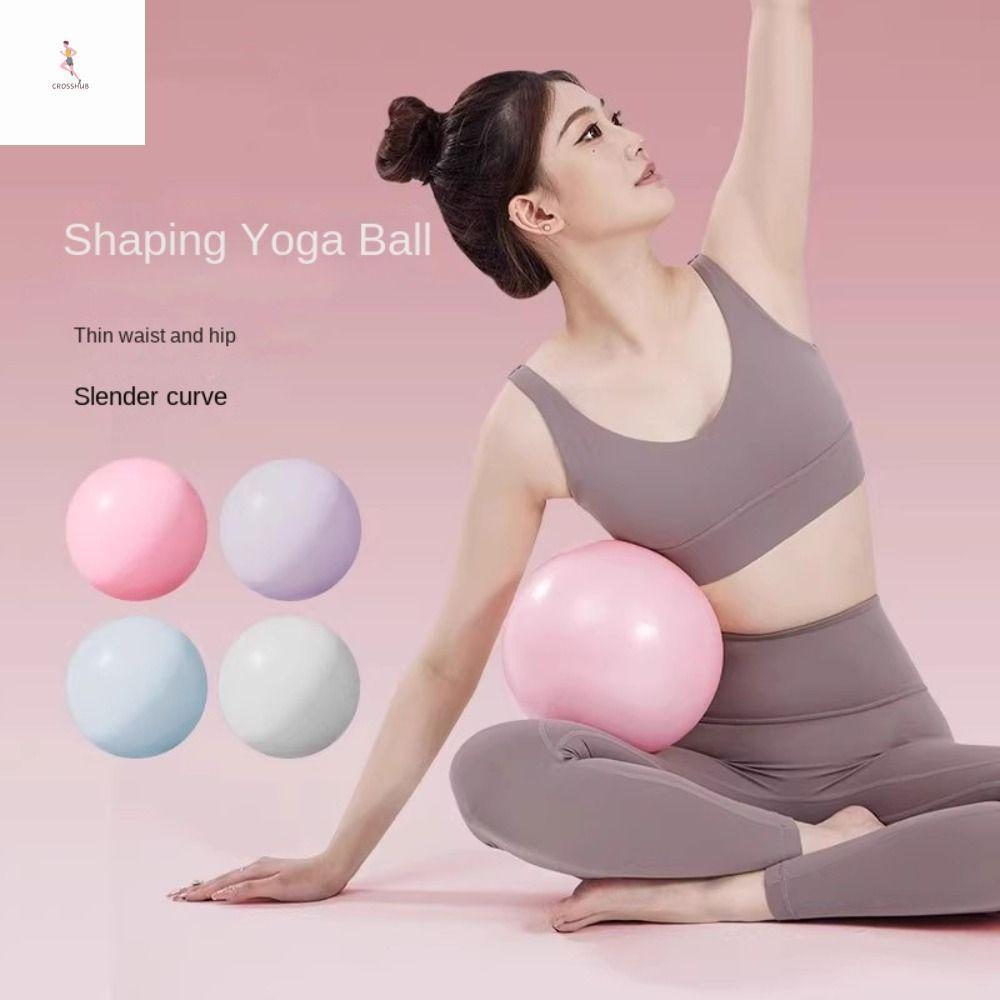 CROSS Pilates Ball, PVC Mini Tập Thể Dục Yoga Ball, Thiết Bị Pilates Chống Trơn Trượt 25cm Dày Thể D