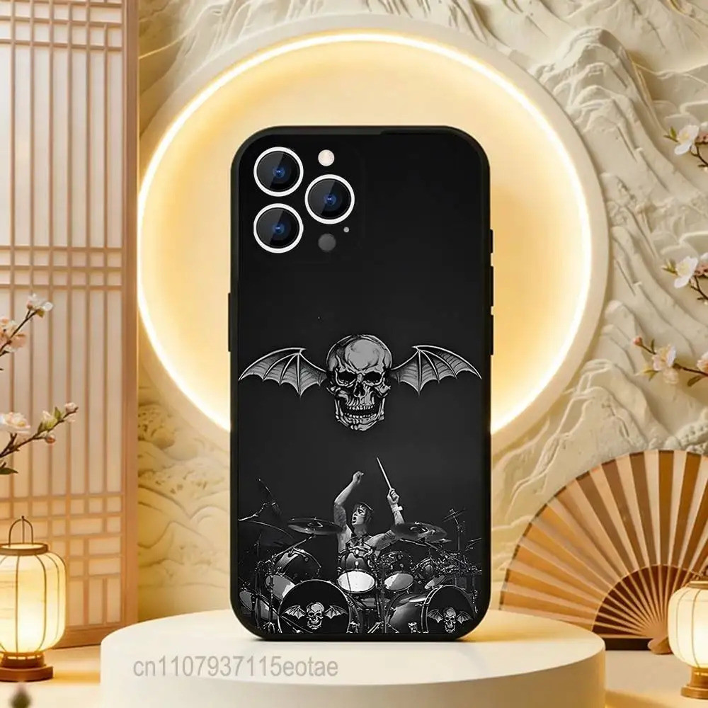 TP-2 Avenged S-Sevenfold A7X Band cho iPhone 12,16,13,14,15,17,11, Pro, Max, Plus, E, Air, Mini TPU 