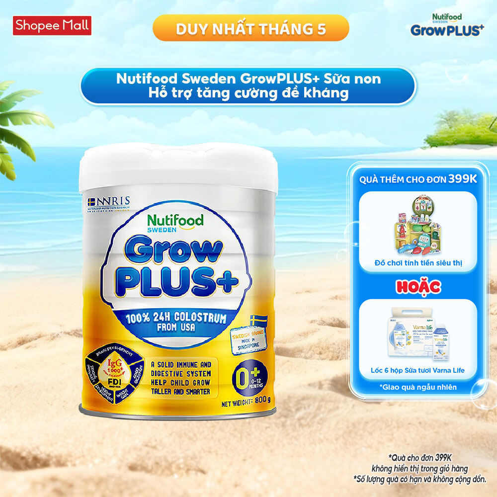 Sữa non GrowPLUS+ (vàng) 0-12 tháng Singapore tăng cường hệ miễn dịch và hấp thu chất dinh dưỡng (Lo
