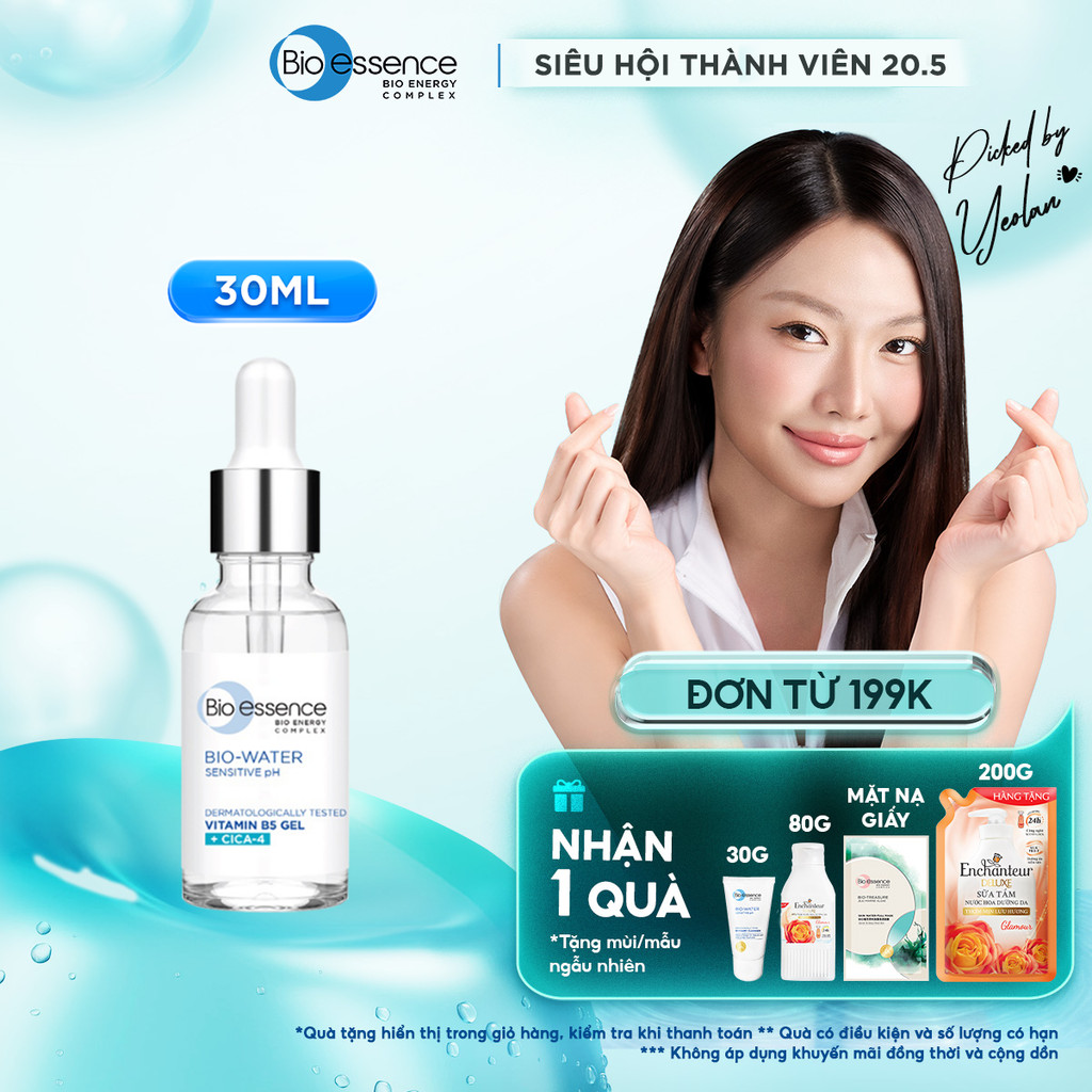 Tinh chất serum dưỡng ẩm & phục hồi chuyên sâu cho da Bio-essence Bio gel Vitamin B5 Cica-4 30ml