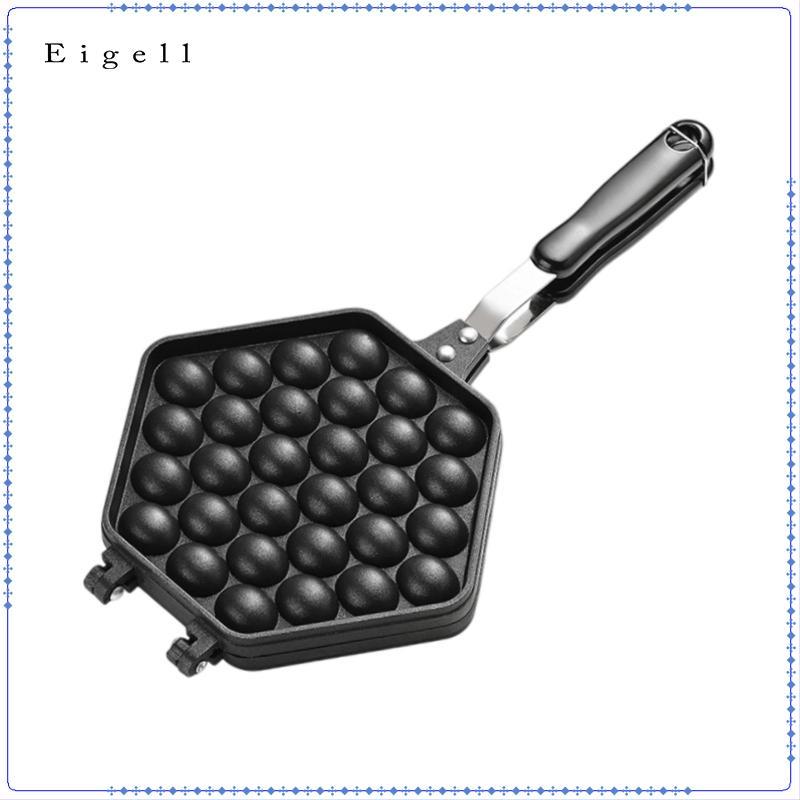 Bubble Waffle Maker Pan Tự Chế DIY Hai Mặt Trứng Waffle Maker Đĩa Nướng Bánh Cho Nhà Hàng Nhà Hàng Ă