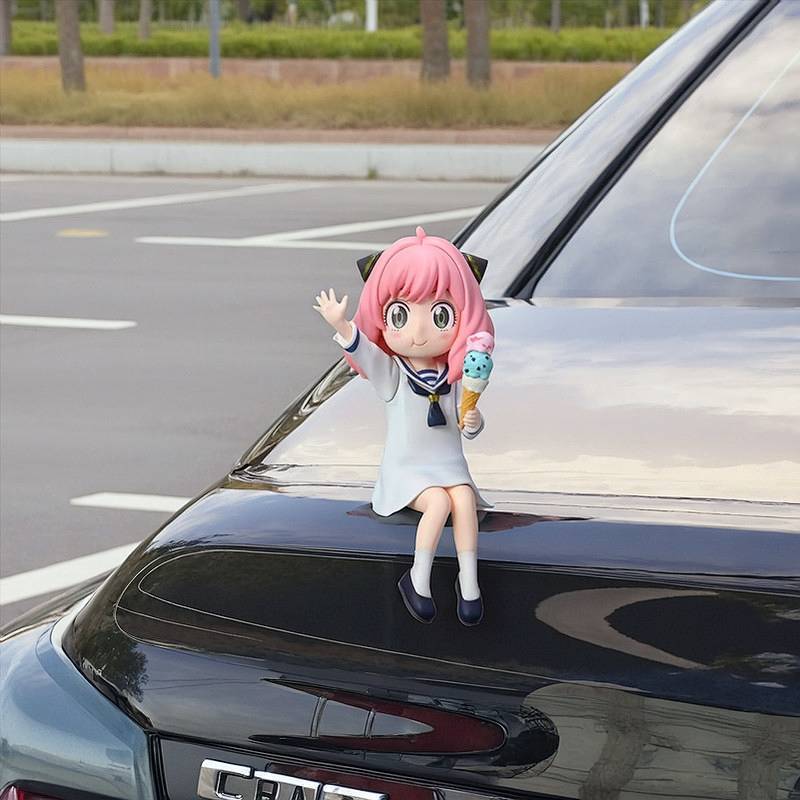 Summer Vacation Ice Cream Arnia Garage Kits Ornaments Spy Play House Girl Car Car Tail Pendant Car O