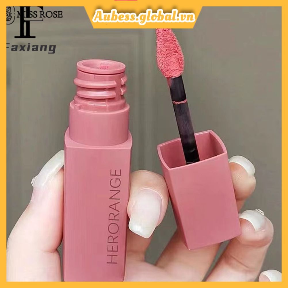 coza 2025 2025 (Bán buôn) son môi herorange mềm lì chống nước màu đỏ hộp đựng son môi58 herorange®