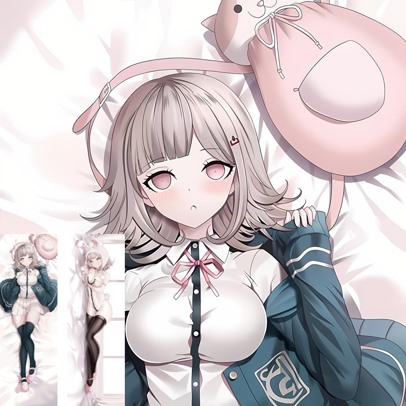 Anime Nanami Chiaki Danganronpa Cosplay Dakimakura 2WAY Gối Nhật Bản Otaku Gối Đệm