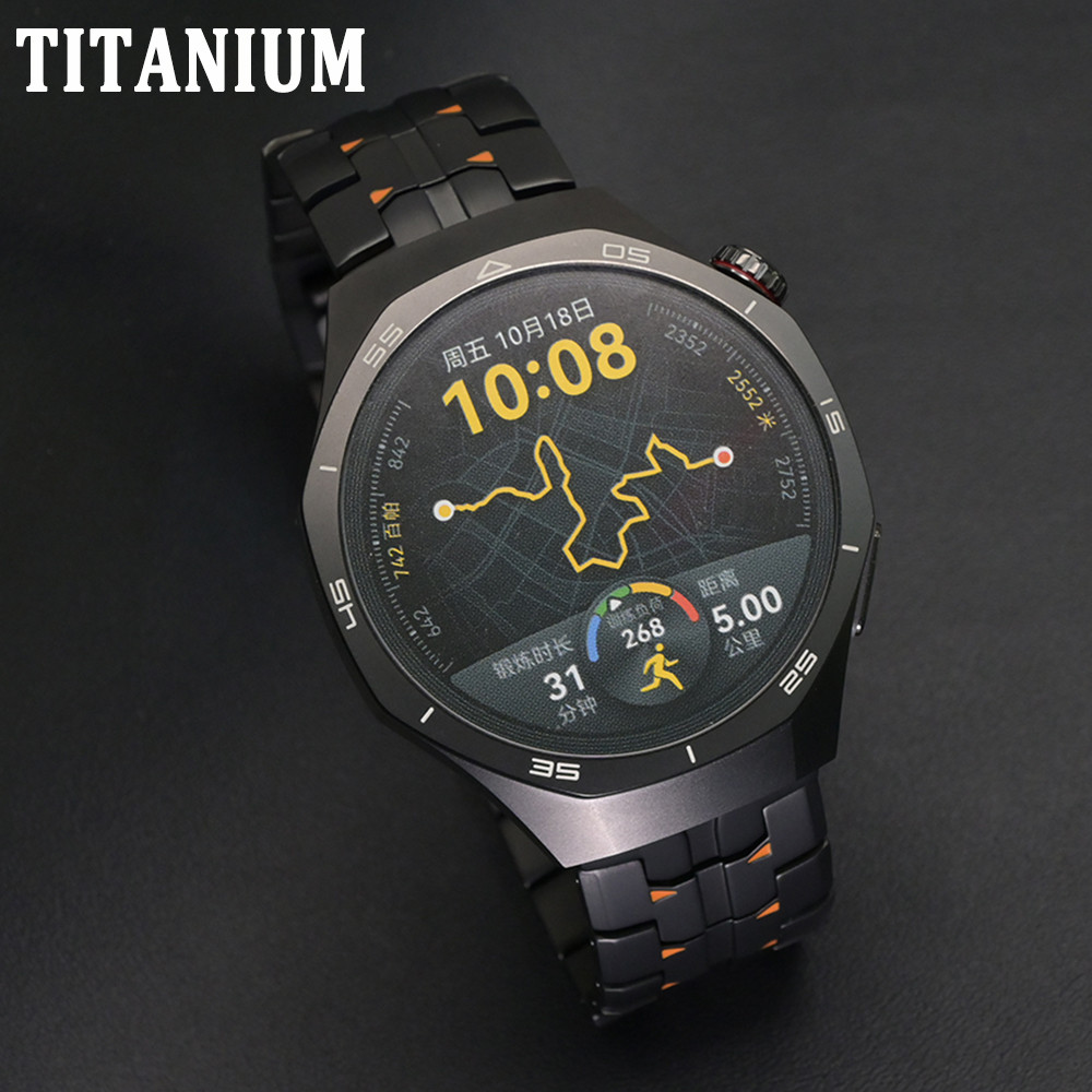 22mm Dây Titan Sang Trọng Cho Huawei Watch GT6 Pro GT6 46mm Nam Kinh Doanh Dây Đeo Tay Cho Samsung G