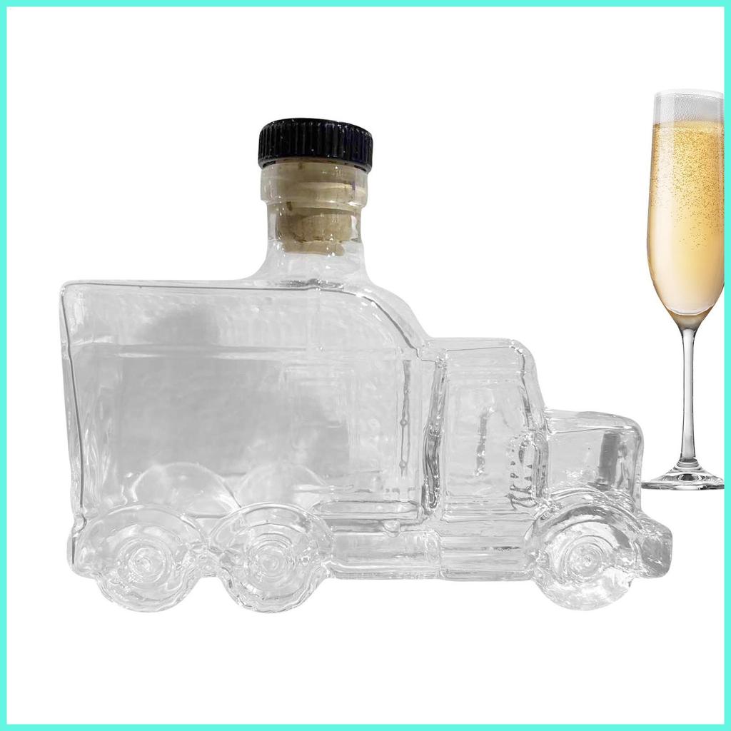 Bình Bourbon Nửa Xe Tải Bourbon Pourer 375ml Bình Trang Trí Có Nút Chặn Cho Rượu Bia Champagne antir