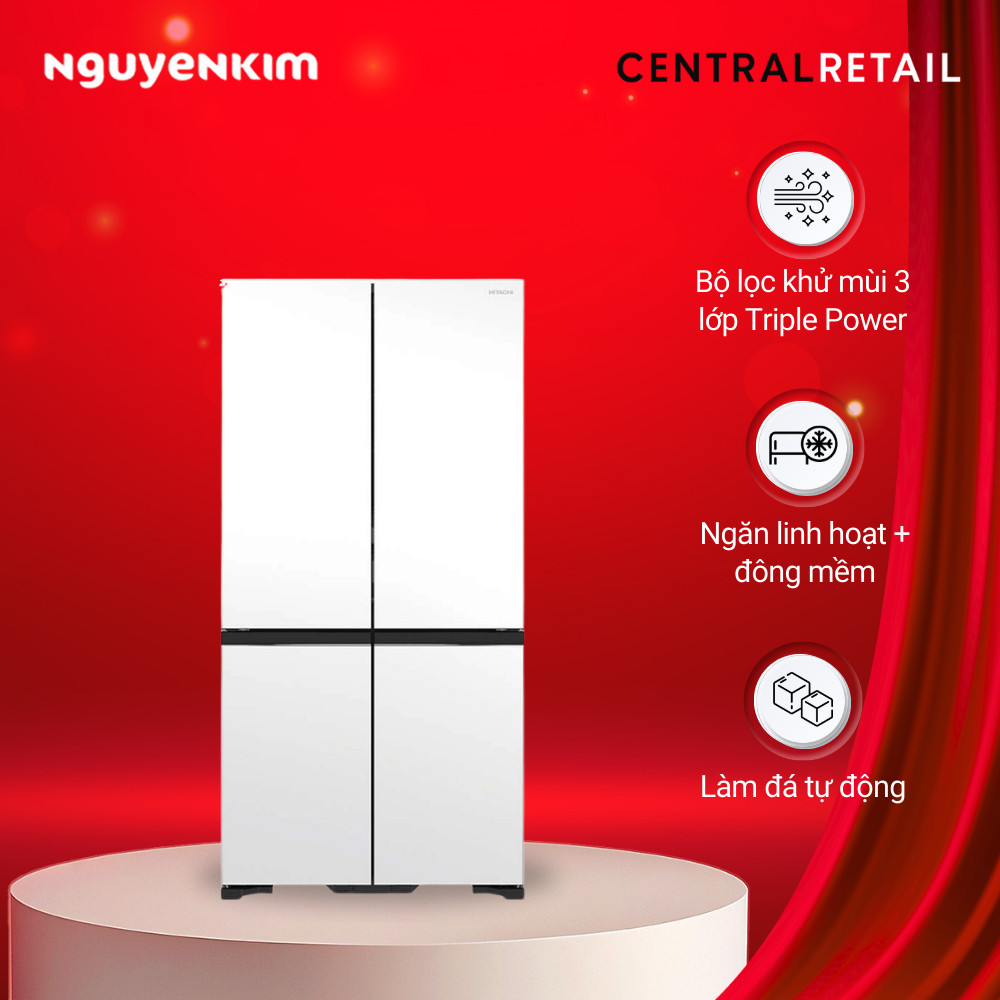 Tủ lạnh Hitachi Inverter 569 lít R-WB640VGV0X (MGW)