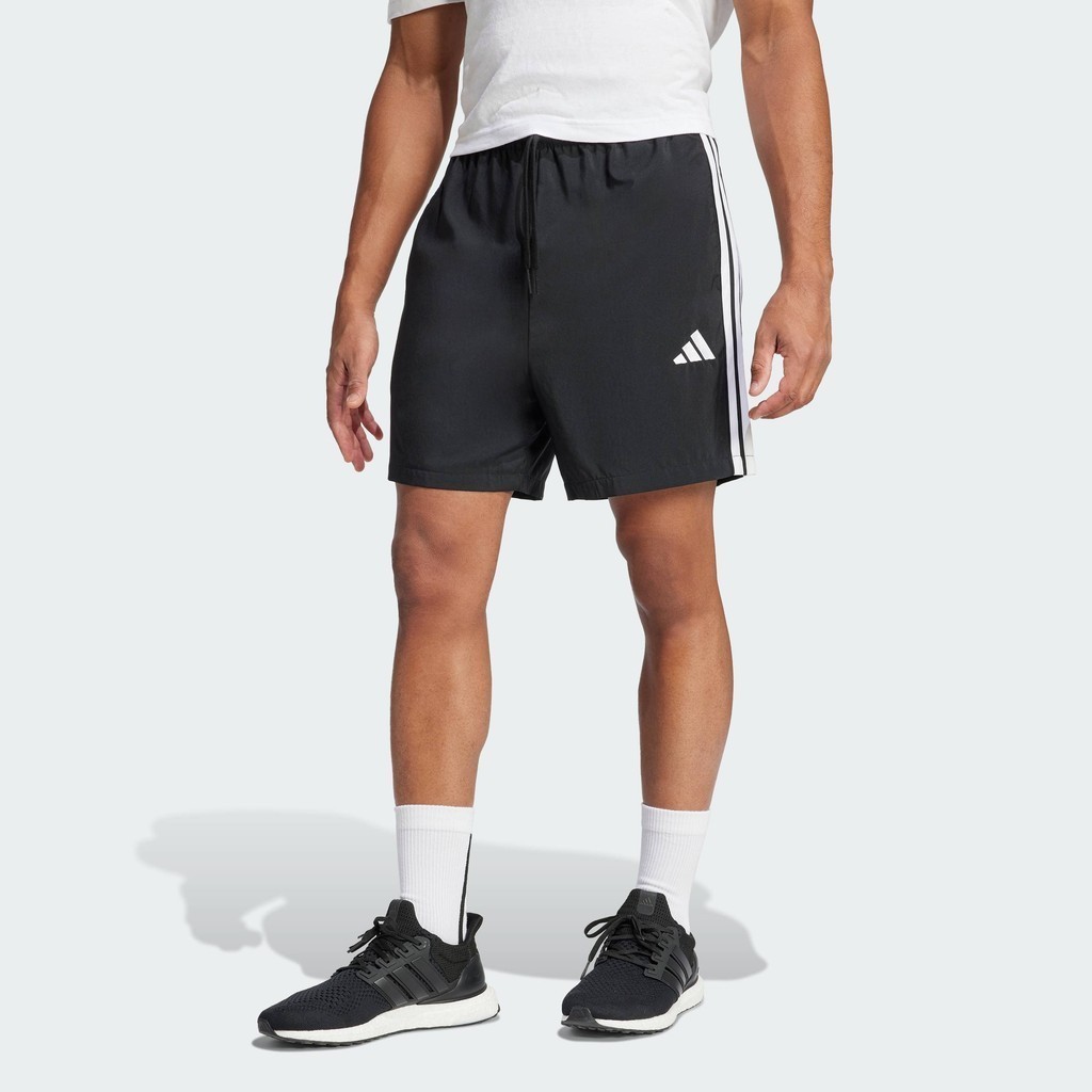 adidas Phong cách sống Quần Short Chelsea 3 Sọc Essential Nam Đen JE6436