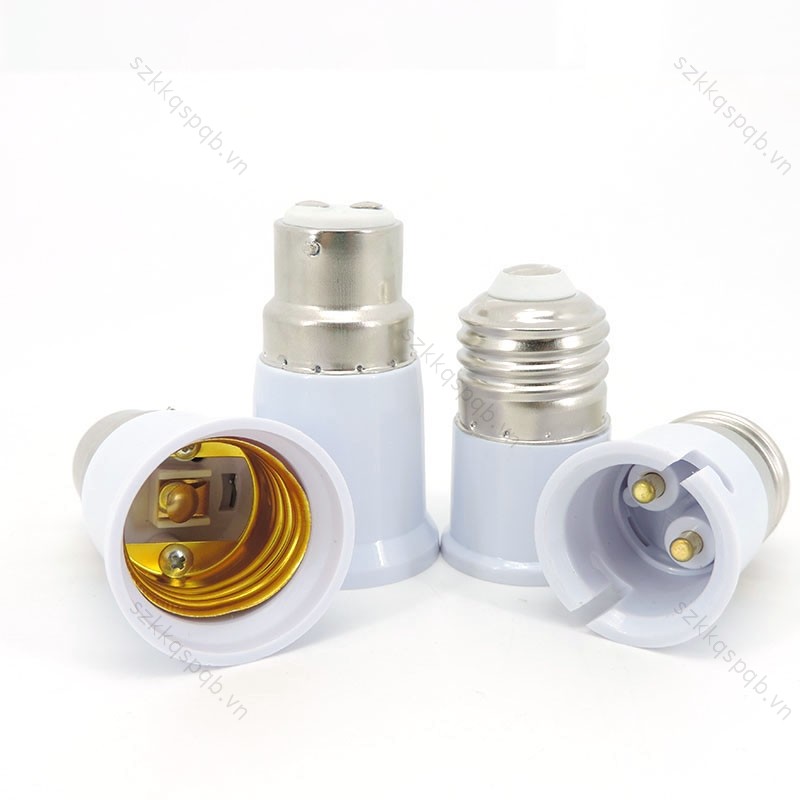 Bộ Chuyển Đổi Nguồn AC B22 Để Vít E27 Sang B22 Đế Đèn Ổ Cắm Chuyển Đổi Bóng Đèn Adapter Giá Đỡ Chiếu