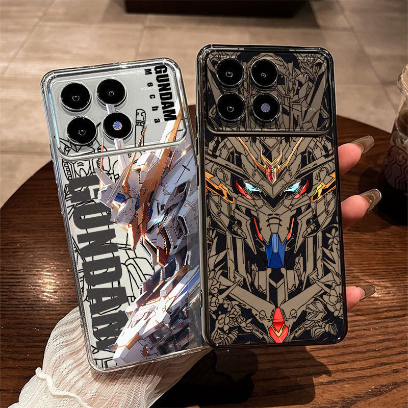 Dành Cho POCO X7 Pro X6 X5 F8 Ultra F8 Pro F7 F6 F5 F4 Gundam Mobile the Suit Slim Soft Phone Case C