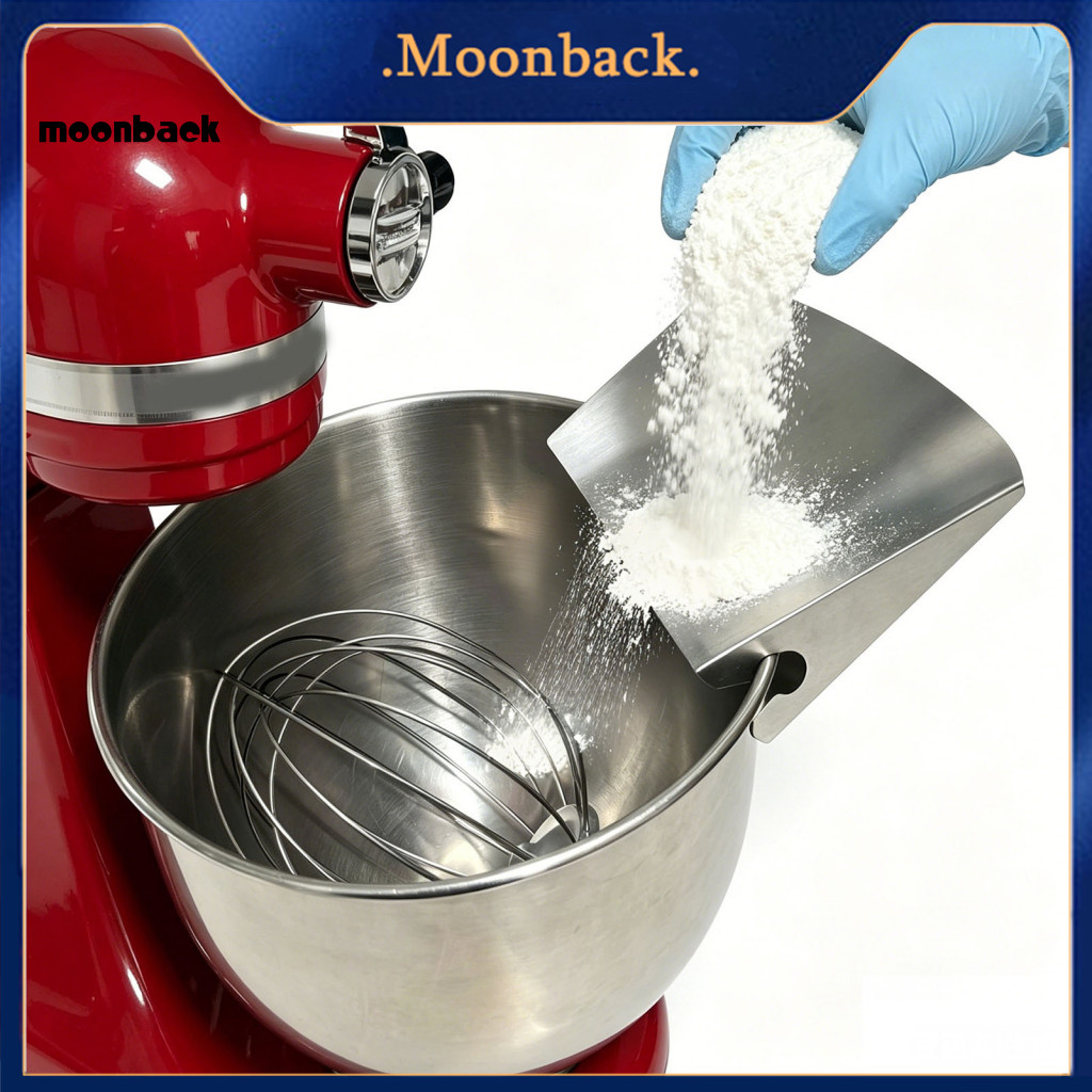 < moonback > Bát trộn Splash Guard Thép không gỉ Rót Guard Universal 7 inch Thép không gỉ Rót Shield