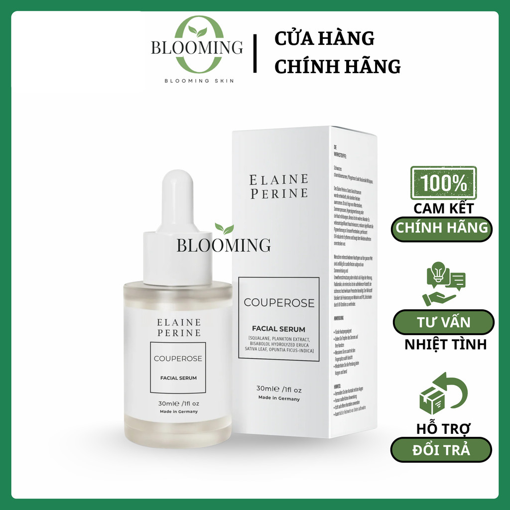 (Công ty) Serum Elaine Perine Couperose Facial Serum Phục Hồi Da, Giảm Đỏ, Làm Dịu Da Nhạy Cảm 30ml