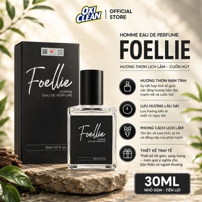Nước Hoa Nam Foellie Home Eau De Perfume Hương Thơm Sang Trọng Thanh Lịch Mạnh Mẽ Dành Riêng Cho Phai Mạnh - 30ml