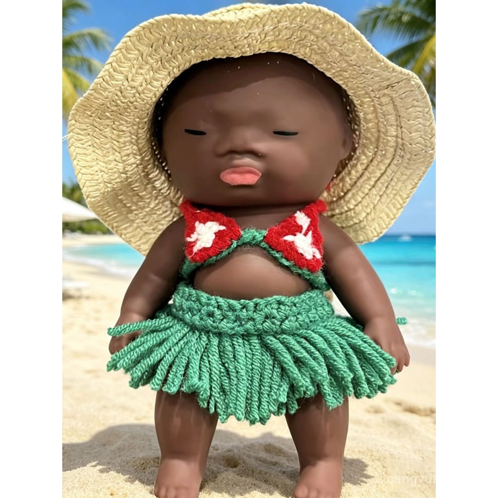 Natasha Quần Áo Búp Bê Búp Bê Búp Bê Đen Búp Bê Giá Rẻ Quần Áo Cho Bé 14cm Bikini Dệt Tay Chỉ Quần Á