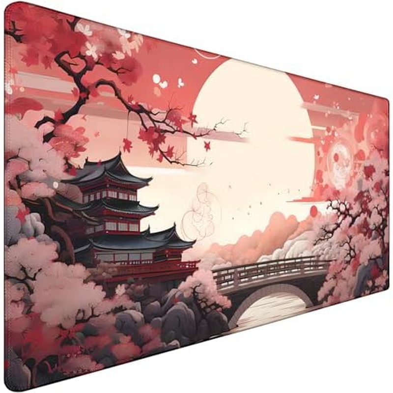 ge Extended Computer Pad, Mouse Pad Protector with Non-Slip Waterproof Rubber Base for Laptop Office