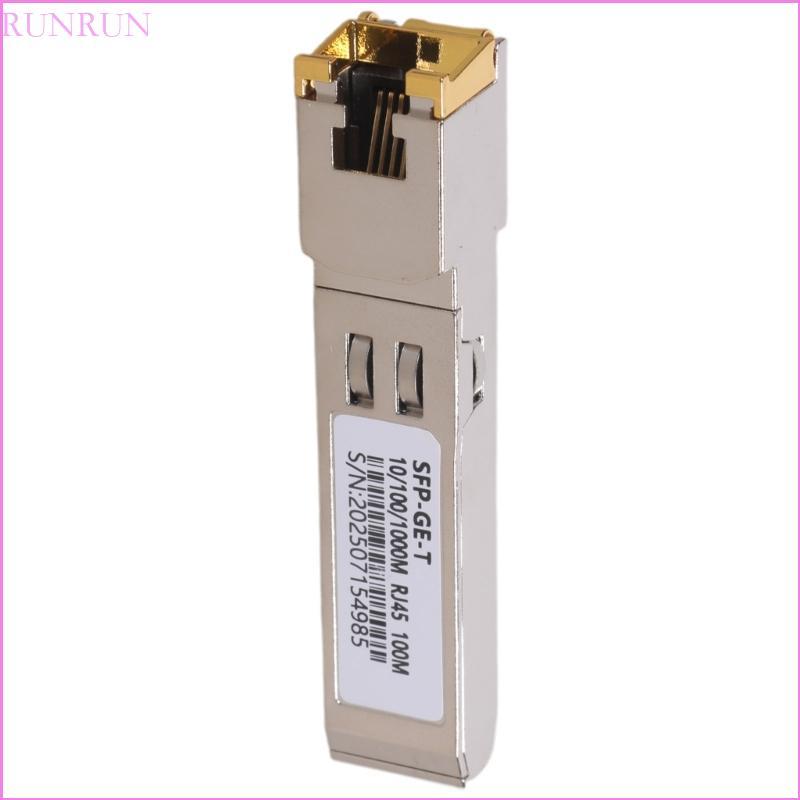 RUN RJ45 SFP Mô-đun đồng RJ45 Cổng thu phát 10 100 1000M RJ45 RJ45 SFP Gigabit Module Ethernet Cổng 