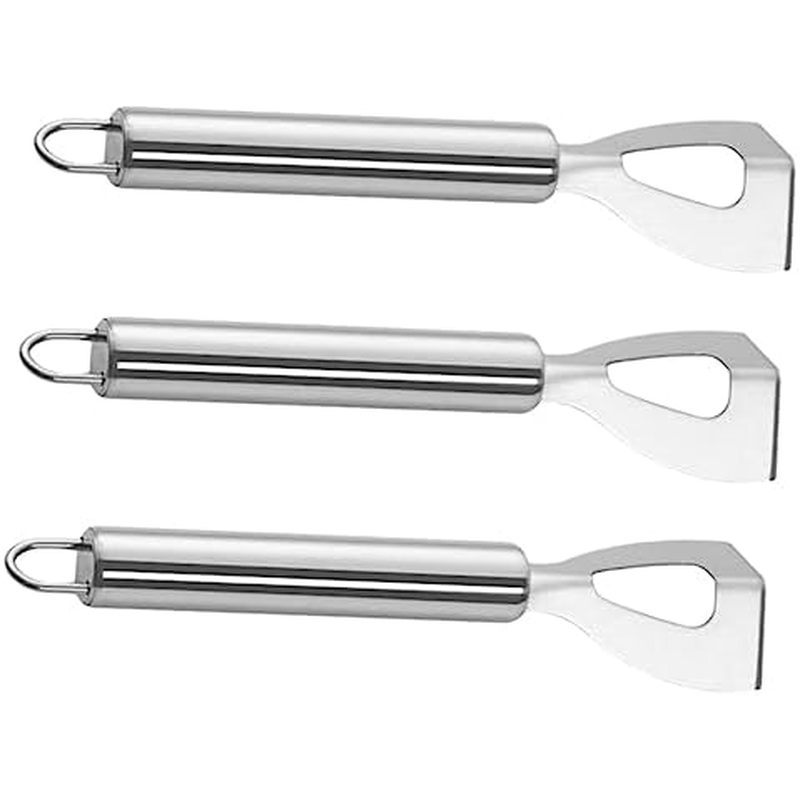 Cabilock 3PCS Stainless Steel Butter Knife Set Kitchen Cheese Cutting Tools Ergonomic Handles for Ho