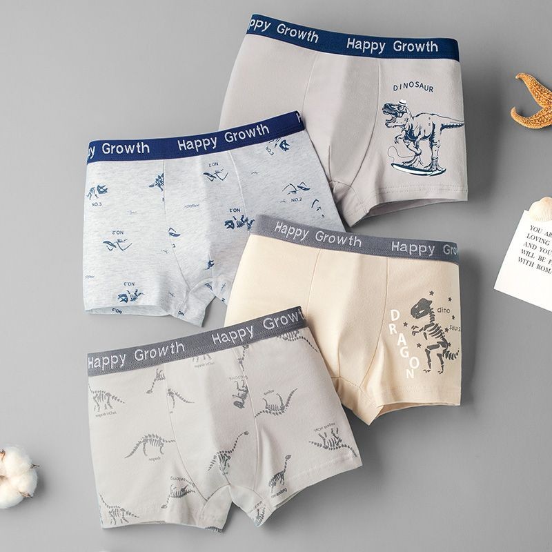Quần Lót Bé Trai Cotton Nguyên Chất Boxer Giữa Lớn Trẻ Em Quần Lót Trẻ Em Boxer Bé Trai Trẻ Em Quần 