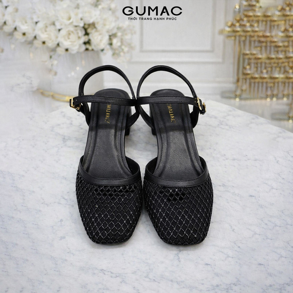 Giày cao gót GUMAC da lưới êm chân thoải mái dễ chịu GG04099