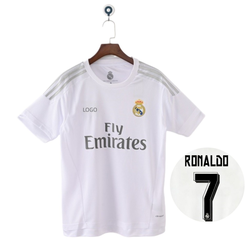 2015 / 16 Real Madrid Home Retro Edition Áo bóng đá Áo thun nam Jersey #7 RONALDO