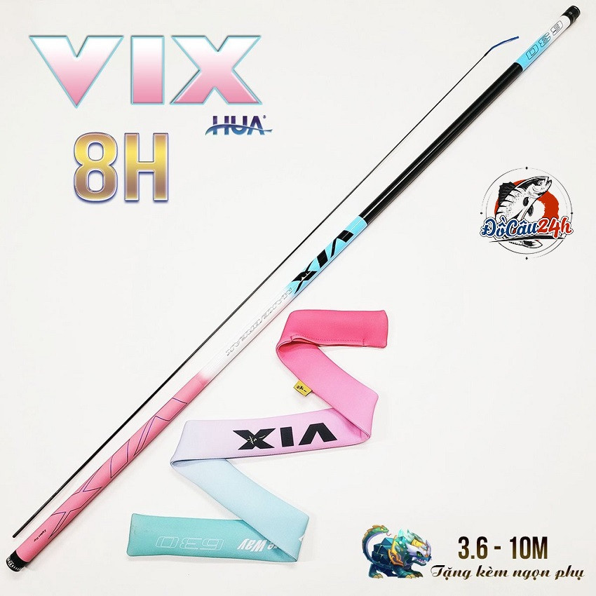 BENWAY Cần câu đài VIX Cần Câu Săn Hàng Độ Dài Từ 3m6 Đến 10m Độ Cứng 8H.