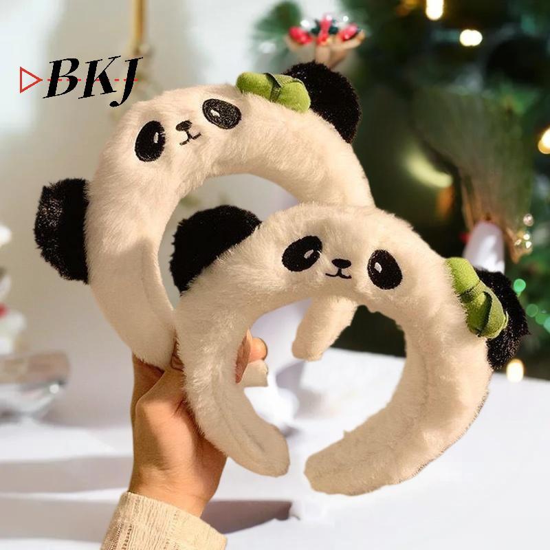 [KJ] Panda Plush: Phụ kiện tóc thú vị dành cho nữ, Công viên giải trí. [MỚI]
