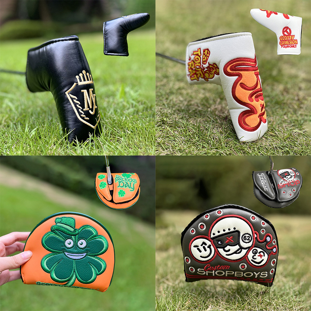 GOLF Club Cap Cover GOLF Flat Thẳng Hình Bán Nguyệt Putter Cover Nam Nữ GOLF Club Bảo Vệ