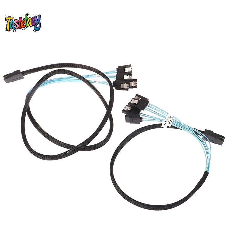 Cáp SATA Tast SAS Mini-SAS SFF-8087 Đến 4 Cáp SATA Mini SAS 4i SFF8087 36P Đến 4 Cáp SATA 7P 12Gbps 