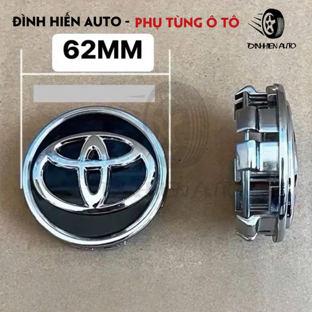 Logo chụp mâm, logo lazang xe Innova, Innova Cross, Camry kích thước tổng thể 62mm tạo vẻ đẹp cho mâ