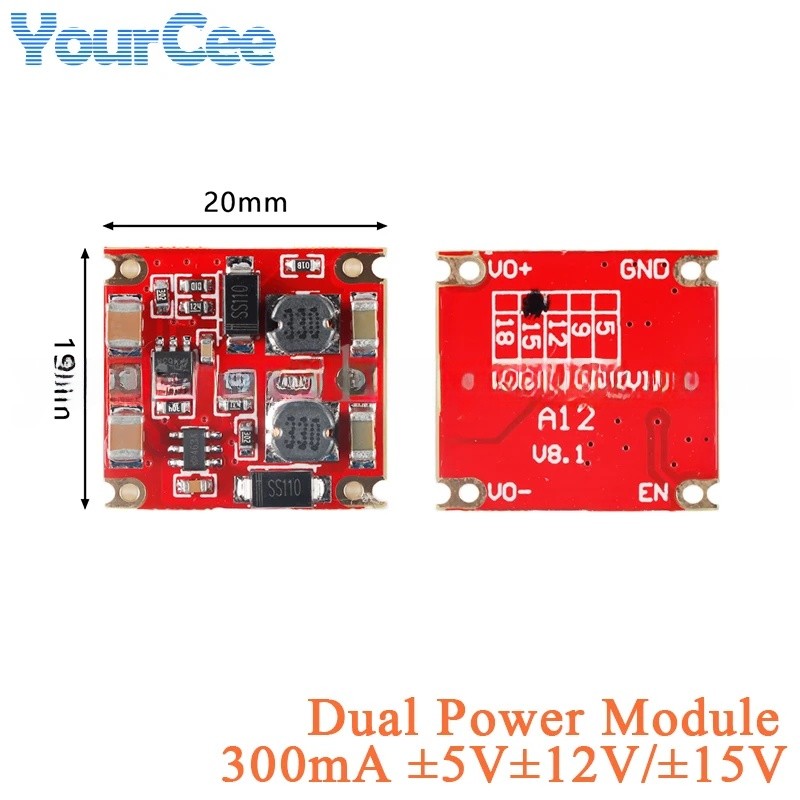 300mA DC-DC Step Down Buck Power Supply Module Dual 15V 12V 5V đầu ra ± 15V ± 12V ± 5V