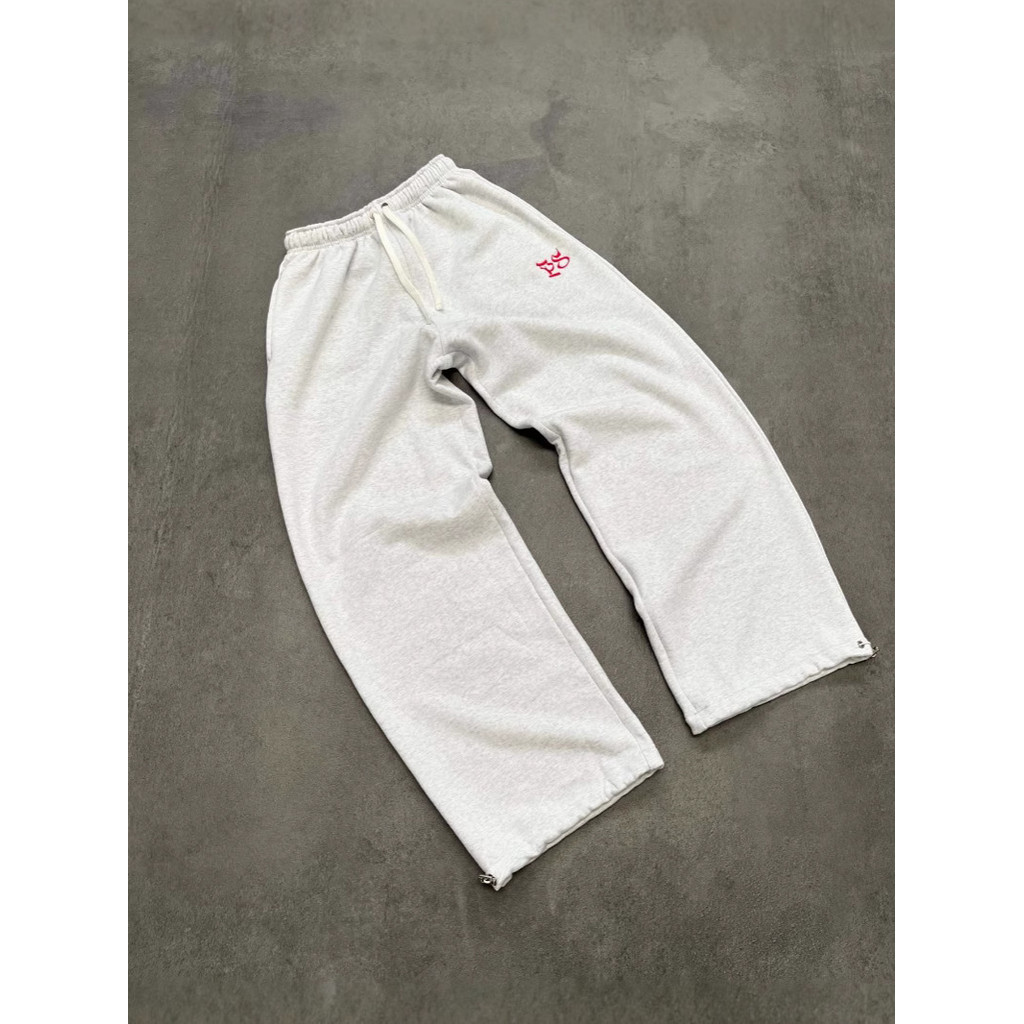 QEHG Pepe studio baggy pants Straight-leg Sweatpants Casual Loose Drawstring Long Pants Street Style