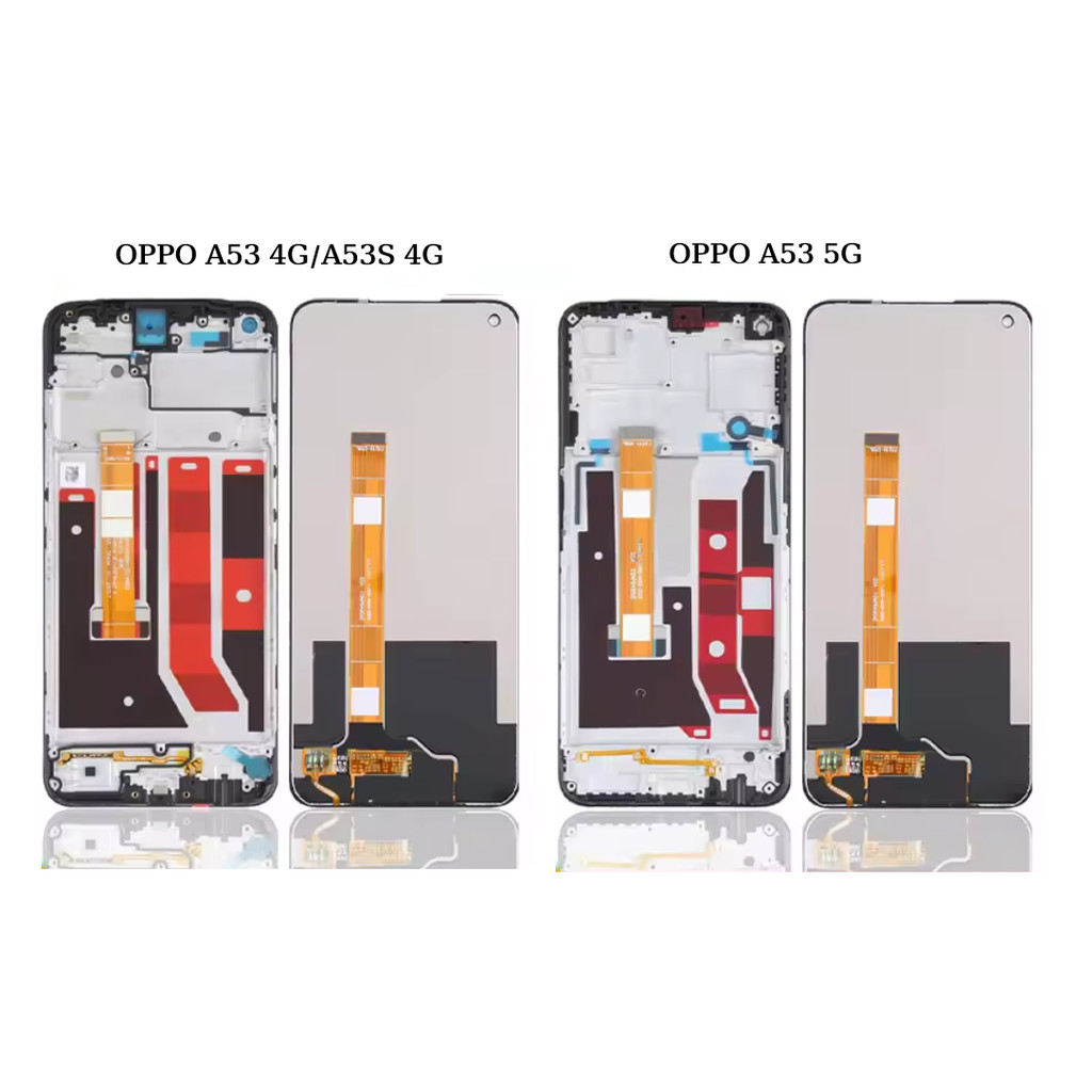Màn hình LCD có khung cho OPPO A53 4G / A53 5G Màn hình LCD có lắp ráp màn hình cảm ứng