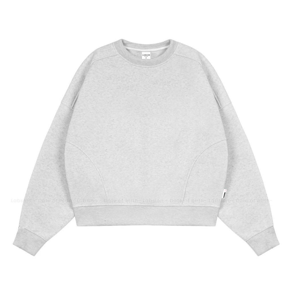 BOXY SMOOTH cotton sweatshirt with wide sleeves by LABSION