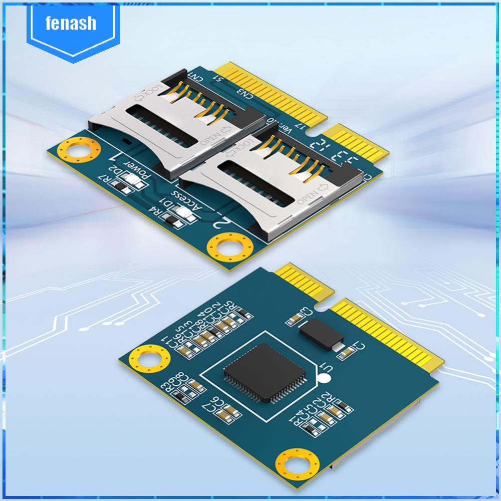 Thẻ TF Micro SD kép sang Bộ chuyển đổi PCI-E mini Bộ chuyển đổi PCI Express Bộ chuyển đổi thẻ nhớ Bộ