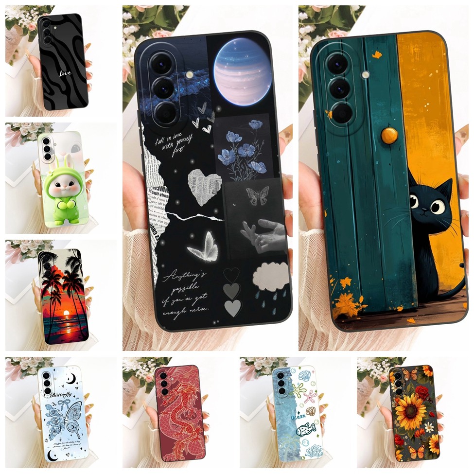 Dành Cho Samsung A37 5G Ốp Lưng Dễ Thương Kawaii Hoa Thời Trang Sang Trọng Sơn Thoáng Mát Vỏ Silicon