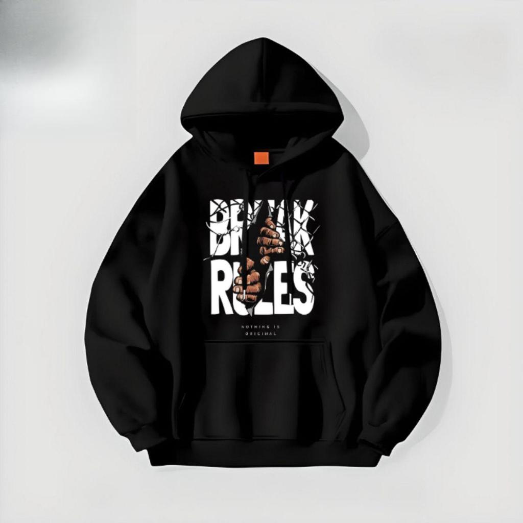 Men's thick, loose-fitting cotton fleece hoodie with hood Alex cool HD025