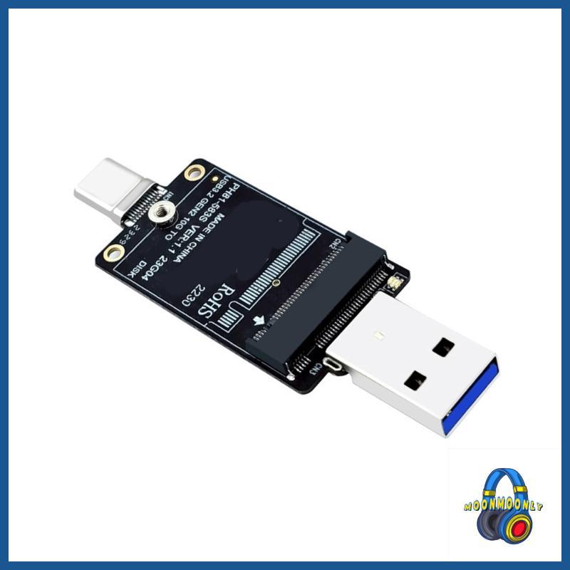 Moom NVME sang USB Adapter M 2 NVME Ổ Cứng USB 3 2 Gen2 10Gbps M 2 sang USB A Type C